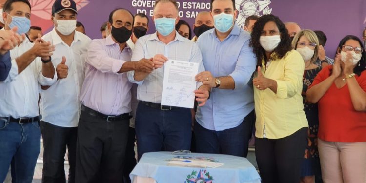 Governador anunciou pacote de investimentos de R$ 42 milhões em Aracruz, nesta quinta, 28