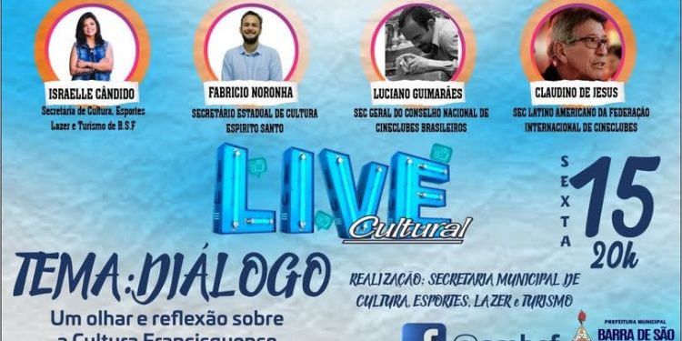 Cultura francisquense será debatida em live nesta sexta, 15, a partir das 20h