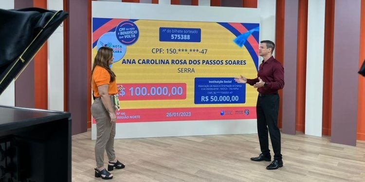 Confira os vencedores do 13º sorteio do Nota Premiada Capixaba Confira os vencedores do 13º sorteio do Nota Premiada Capixaba