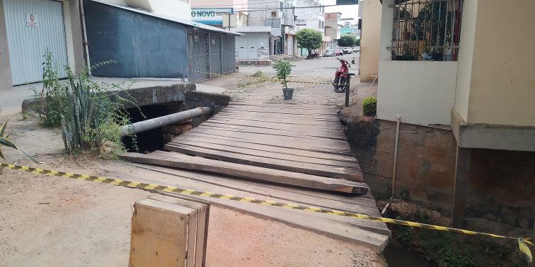 Ponte é interditada entre o Campo Novo e o Loteamento Kikito