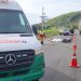 Motociclista morre atropelado após perder controle da moto e cair na BR-101, perto de Viana Motociclista morre atropelado após perder controle da moto e cair na BR-101, perto de Viana