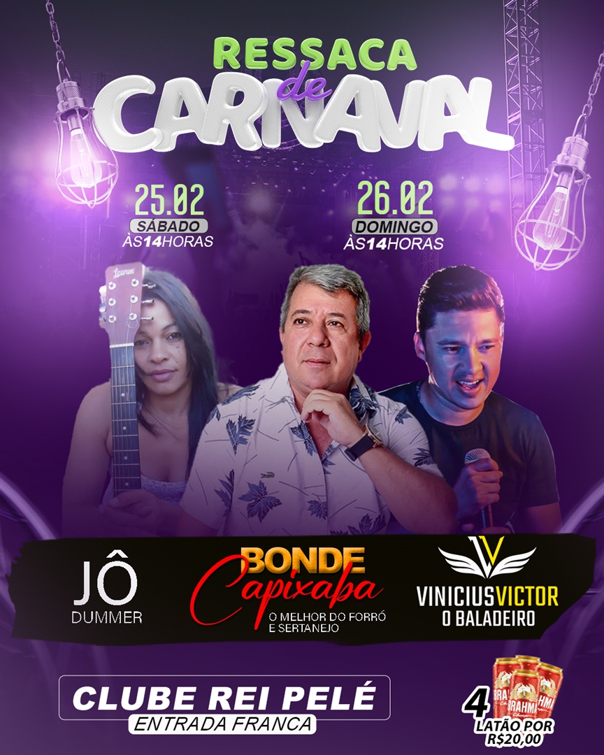 SÁBADO RESSACA DE CARNAVAL