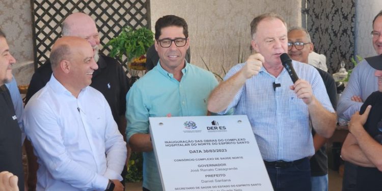 Governador visita obras do Complexo de Saúde do Norte em São Mateus Governador visita obras do Complexo de Saúde do Norte em São Mateus