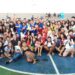 Fase municipal dos JEES termina com desafio de basquete na praça central