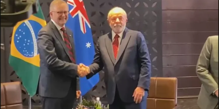Lula tem primeiro encontro bilateral no Japão com primeiro-ministro da Austrália