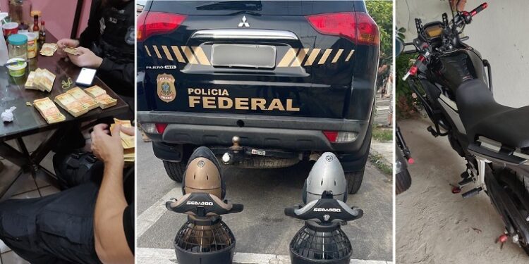 Operação contra tráfico internacional de drogas apreende moto, carro de luxo e muito dinheiro no ES