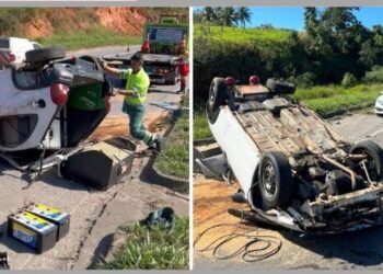 Acidente com dois veículos deixa um morto na BR-259, perto de Acioli, em Colatina