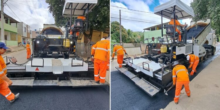 DER/ES retoma pavimentação de ruas em Paulista nesta segunda-feira, 12