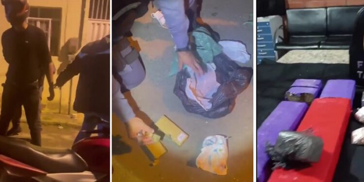 Polícia prende 2 traficantes com mais de 3,5 kg de maconha e crack no bairro  Colina, em Barra de São Francisco