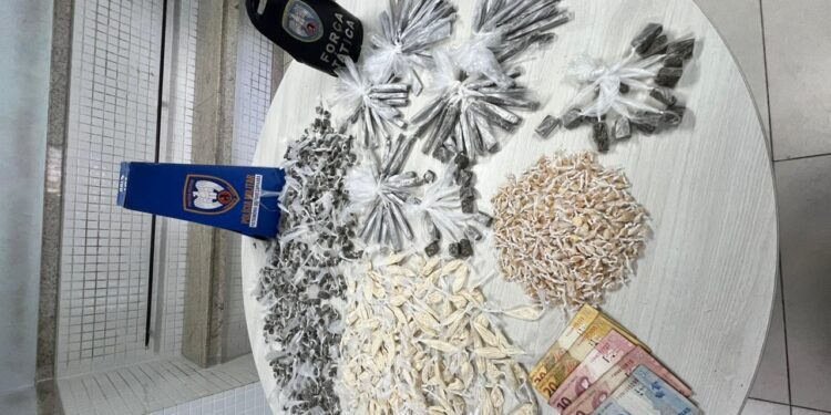 PMES apreende mais de mil pinos de cocaína e 500 buchas de maconha em Viana PMES apreende mais de mil pinos de cocaína e 500 buchas de maconha em Viana