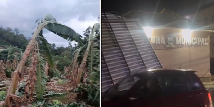 Tempestade provoca estragos em cidades do Norte do Espírito Santo; veja vídeo