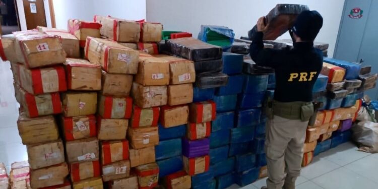 PRF apreende armas, munições, 6 toneladas de drogas e R$ 1,4 milhão em São Paulo