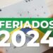 Governo federal publica lista de feriados e pontos facultativos para 2024; confira