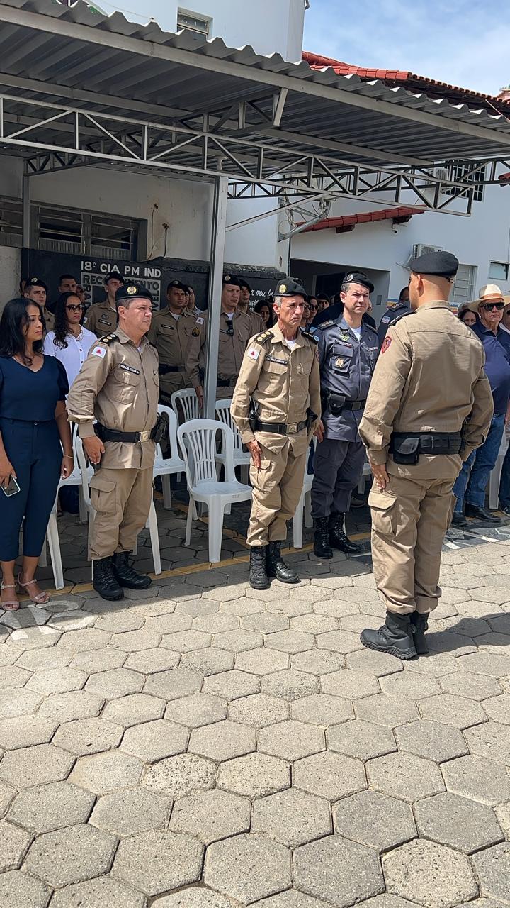 Solenidade celebra 6 anos de implantação da 18ª CIA IND da PMMG em Mantena
