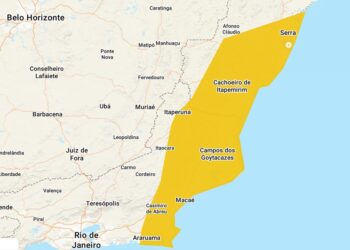 Cidades do Sul e Centro-Serrana sob alerta amarelo para chuvas nesta sexta-feira (12)