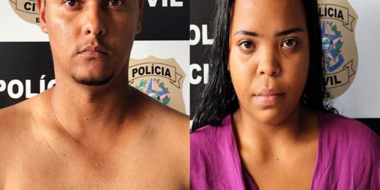 Casal é preso acusado de matar homens durante assalto na Serra Casal é preso acusado de matar homens durante assalto na Serra