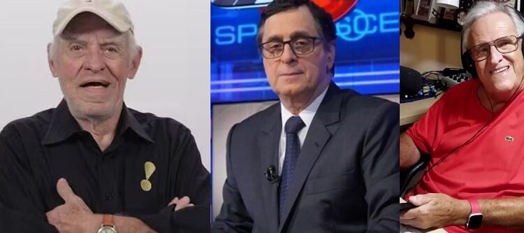 Domingo tem jogo no céu: narração de Sílvio Luiz, comentários de Antero Greco e reportagens de Apolinho Domingo tem jogo no céu: narração de Sílvio Luiz, comentários de Antero Greco e reportagens de Apolinho