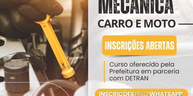 Prefeitura de Barra de São Francisco e DetranIES oferecem Curso de Mecânica Automotiva; saiba como se inscrever Prefeitura de Barra de São Francisco e DetranIES oferecem Curso de Mecânica Automotiva; saiba como se inscrever
