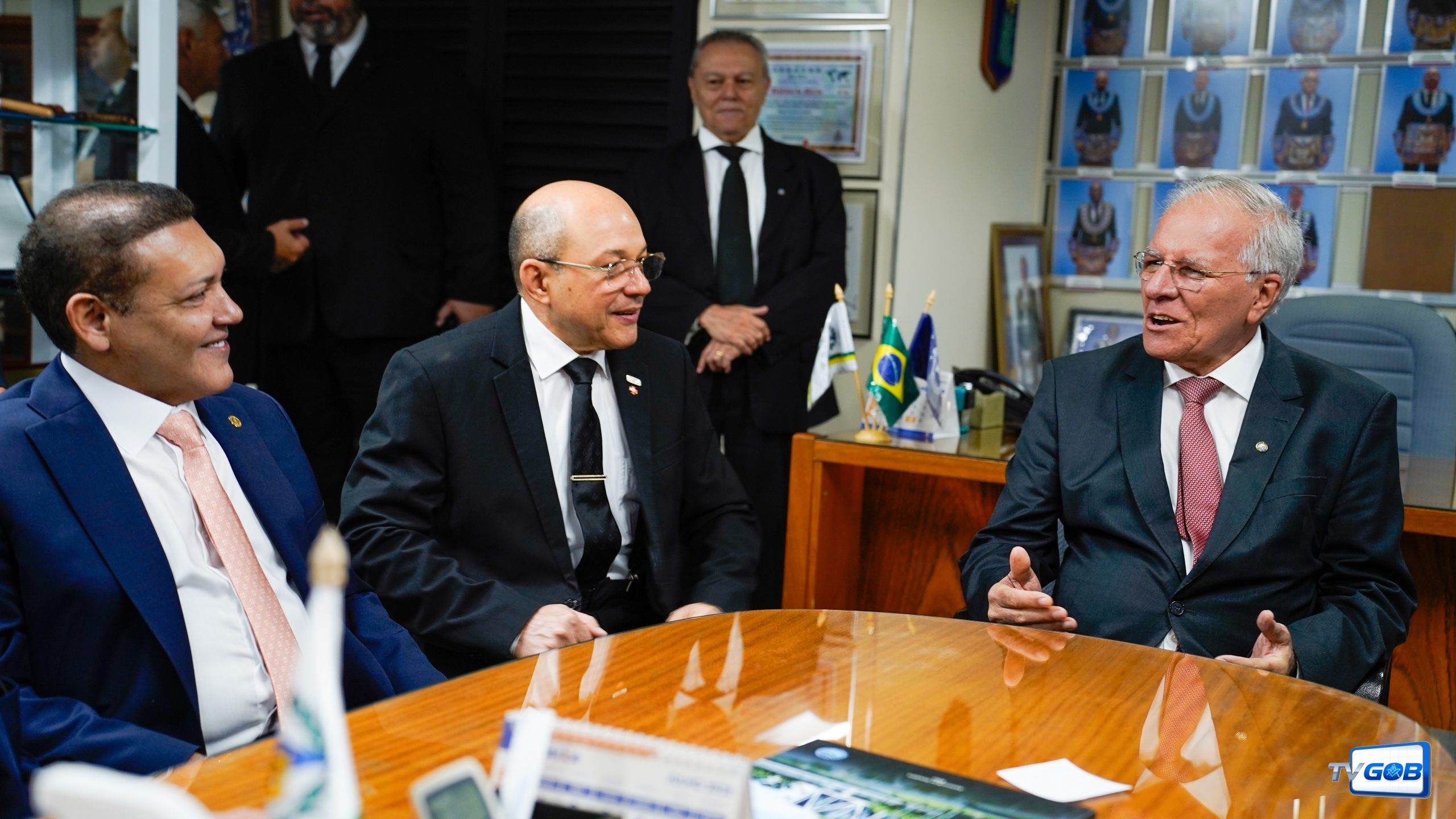 A visita foi organizada pela Secretaria Geral de Relações Institucionais e Governamentais da entidade maçônica