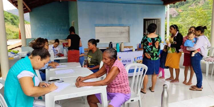 Saúde e Projeto Avivar promovem Mutirão de Atendimentos em Córrego Palmital, interior de Barra de São Francisco