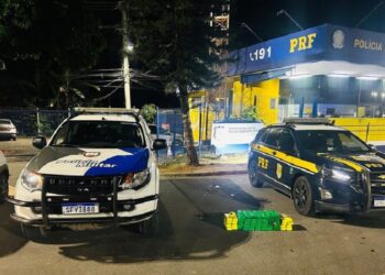 Força Tática da PM e PRF apreendem 50kg de maconha destinada a Guarapari