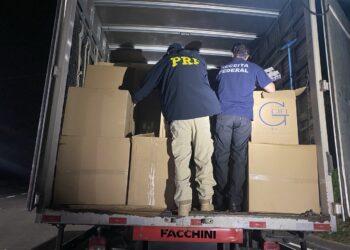 PRF faz mais uma apreensão de cigarros contrabandeados do Paraguai