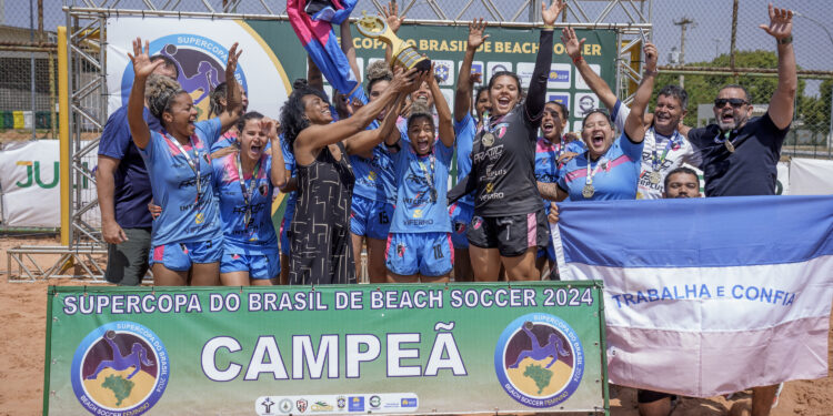 São Pedro goleia o Sampaio Corrêa-MA e é campeão brasileiro de beach soccer feminino
