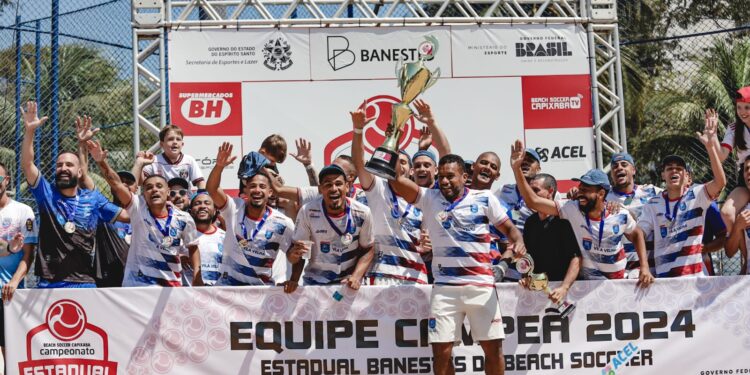 Nos pênaltis, Vila Velha vence Anchieta e fatura o bi do Estadual Masculino de beach soccer 2024 Nos pênaltis, Vila Velha vence Anchieta e fatura o bi do Estadual Masculino de beach soccer 2024