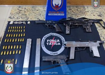 Polícia desarticula confronto entre traficantes e apreende arsenal de armas em Barra de São Francisco