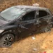 Mulher fica ferida após capotar carro em São Gabriel da Palha
