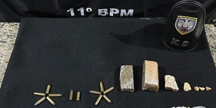 Polícia apreende drogas e munições em casa desabitada no bairro Colina, em Barra de São Francisco