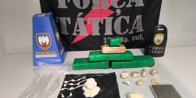 PM apreende mais de 3kg de drogas em Montanha