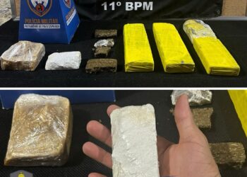 Força Tática e K9 apreendem mais de 3 quilos de drogas na Vila Landinha, em Barra de São Francisco