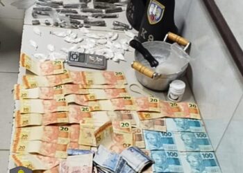 Em operação conjunta, PC e PM apreendem drogas no bairro Irmãos Fernandes, em Barra de São Francisco