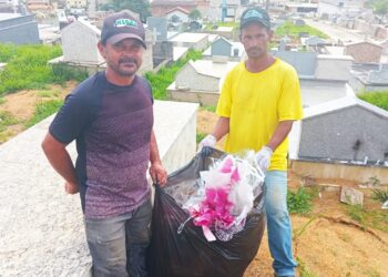 Prefeitura de Barra de São Francisco realiza mutirão de combate à dengue no Cemitério Municipal