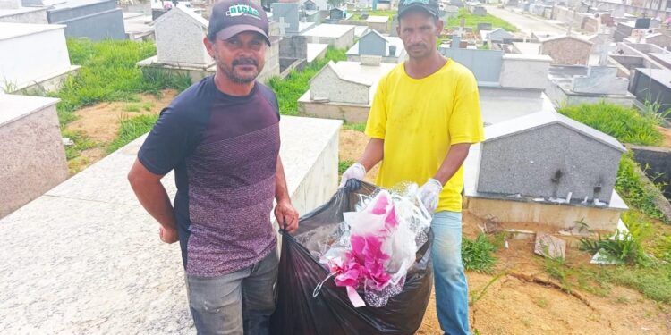Prefeitura de Barra de São Francisco realiza mutirão de combate à dengue no Cemitério Municipal