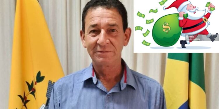 “Papai Noel Eliziário” distribui saco cheio de dinheiro em Rio Bananal: R$ 5 mil de abono para servidores
