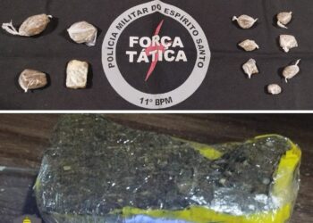 Polícia Militar apreende drogas durante operação no bairro Colina, em Barra de São Francisco