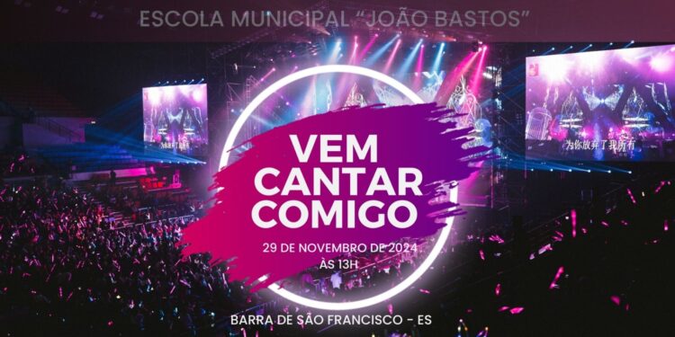 ‘Vem Cantar Comigo’ : Escola João Bastos promove concurso musical com alunos nesta sexta-feira (29) ‘Vem Cantar Comigo’ : Escola João Bastos promove concurso musical com alunos nesta sexta-feira (29)