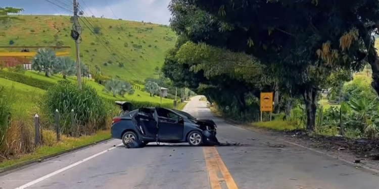 Motorista perde o controle após carro ser atacado por enxame de abelhas em Barra de São Francisco