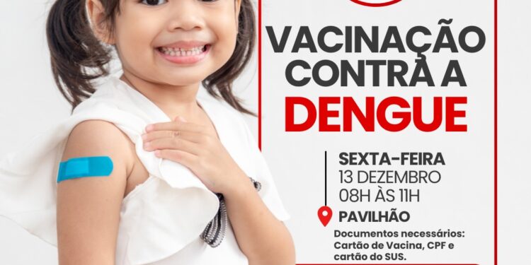 BSF: Secretaria de Saúde promove vacinação contra a dengue nesta sexta-feira (13); saiba mais
