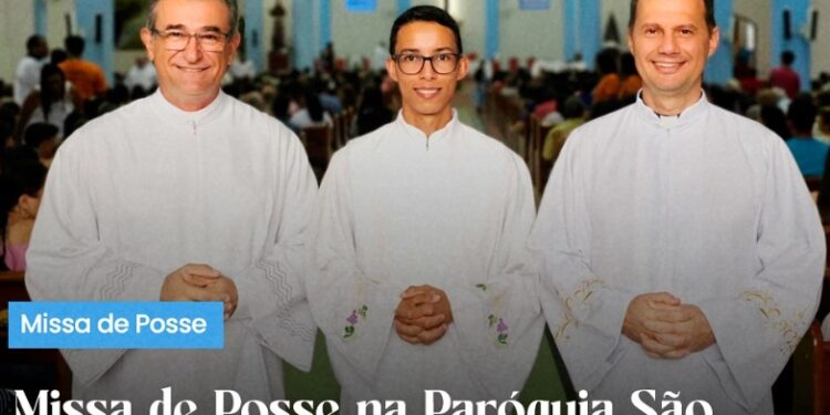 Padre Fabiano Marchesini toma posse como Pároco da Paróquia São Francisco de Assis, em Barra de São Francisco
