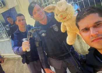 Polícia encontra arma e munições dentro de urso de pelúcia em Barra de São Francisco