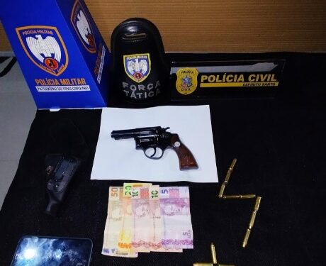 Polícia prende suspeito de roubo em Água Doce do Norte Polícia prende suspeito de roubo em Água Doce do Norte