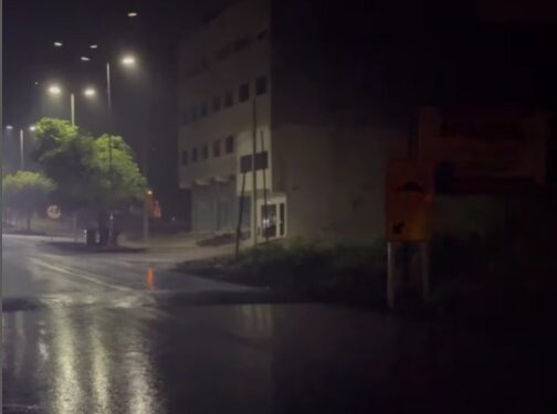 Noite de sábado em Mantena tem registro de queda de energia e acidente de moto