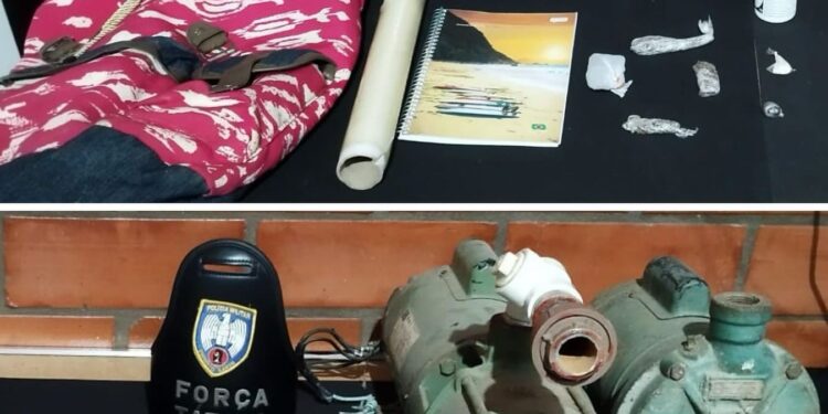 Polícias Militar e Civil apreendem materiais usados no preparo de drogas na zona rural de Barra de São Francisco Polícias Militar e Civil apreendem materiais usados no preparo de drogas na zona rural de Barra de São Francisco