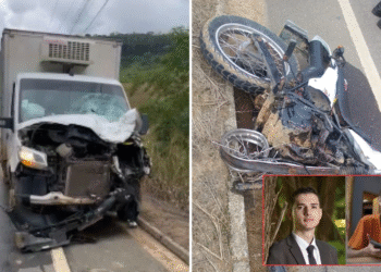 Irmãos morrem em acidente entre moto e caminhão na ES 080, em Barra de São Francisco