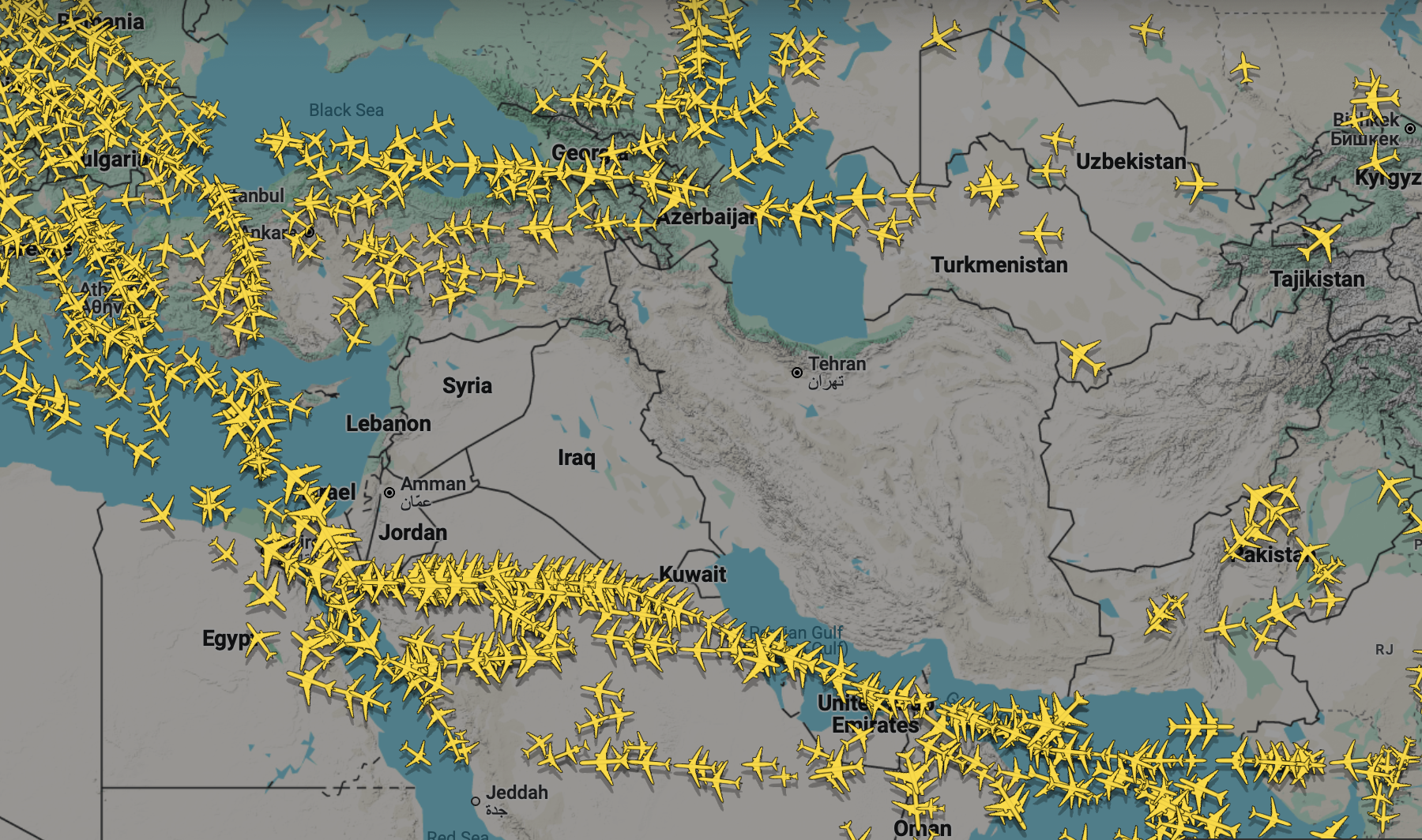 Radar aéreo em 13 de junho 