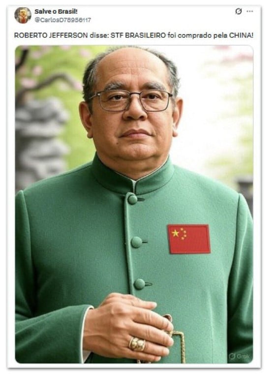 meme Gilmar Mendes China