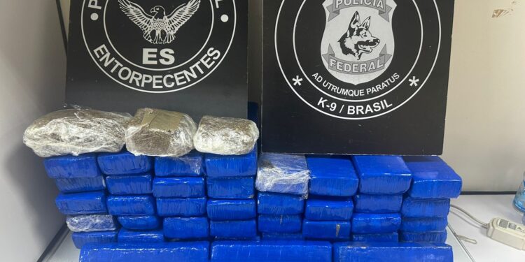 PF apreende 30kg de maconha e prende homem em flagrante em Cariacica